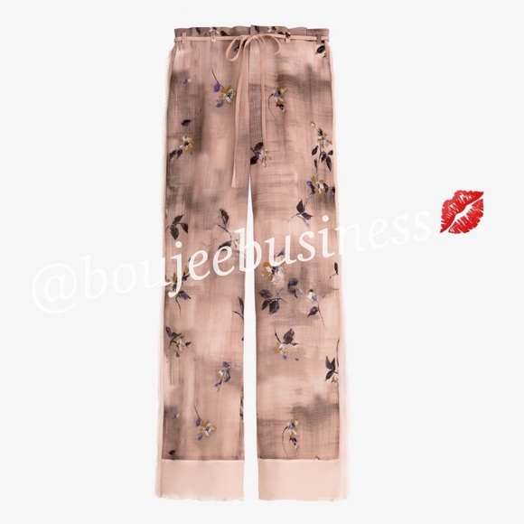 ZARA BNWT Limited Edition Floral Printed Shirt & Pants 2pc Coord Set Size M - Picture 7 of 11